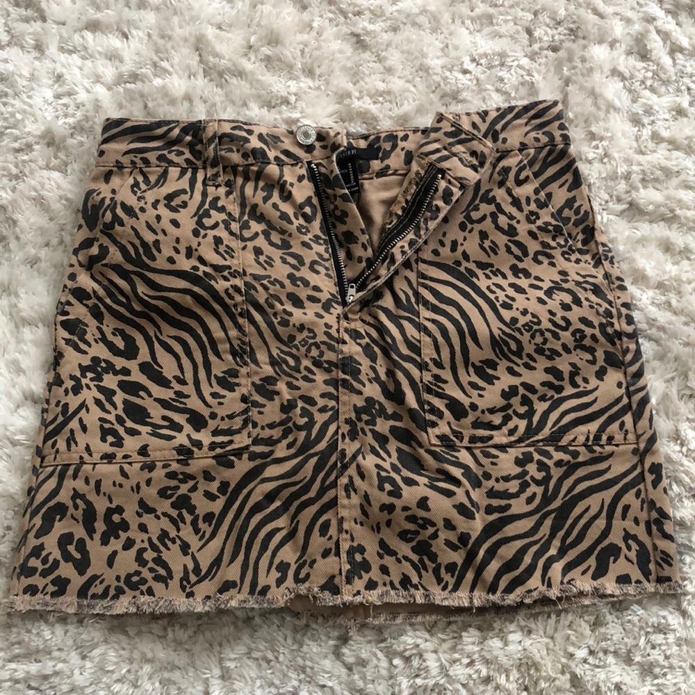 Animal Print Skirt